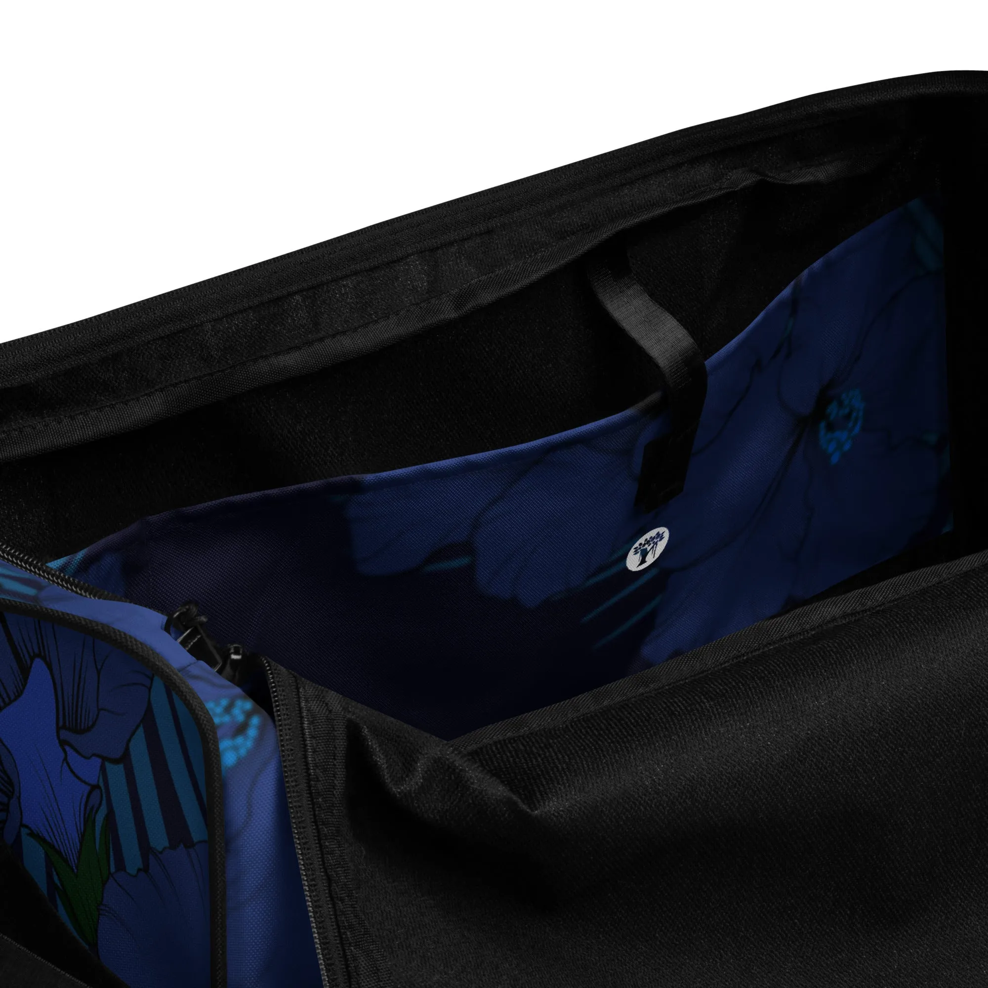 Deep Blue Hibiscus 50L Square Duffel bag