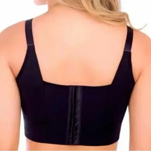 Deep Cup Fashion 42B Black Push Up Hidden Underwire Support Lift Seamless Bra