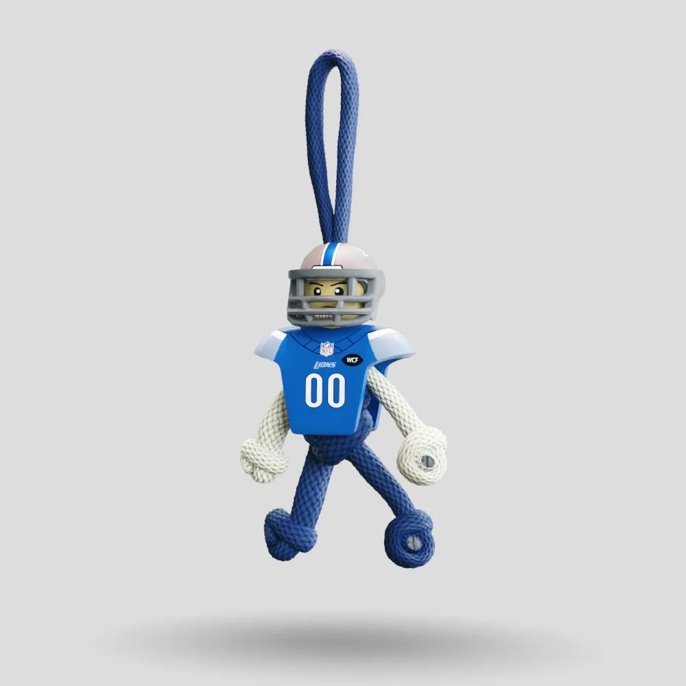Detroit Lions Paracord Buddy Keychain