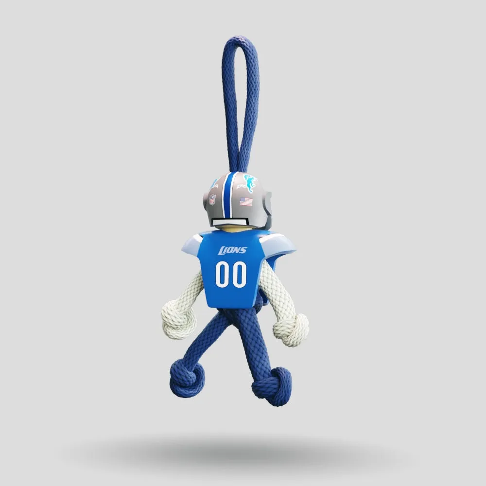 Detroit Lions Paracord Buddy Keychain