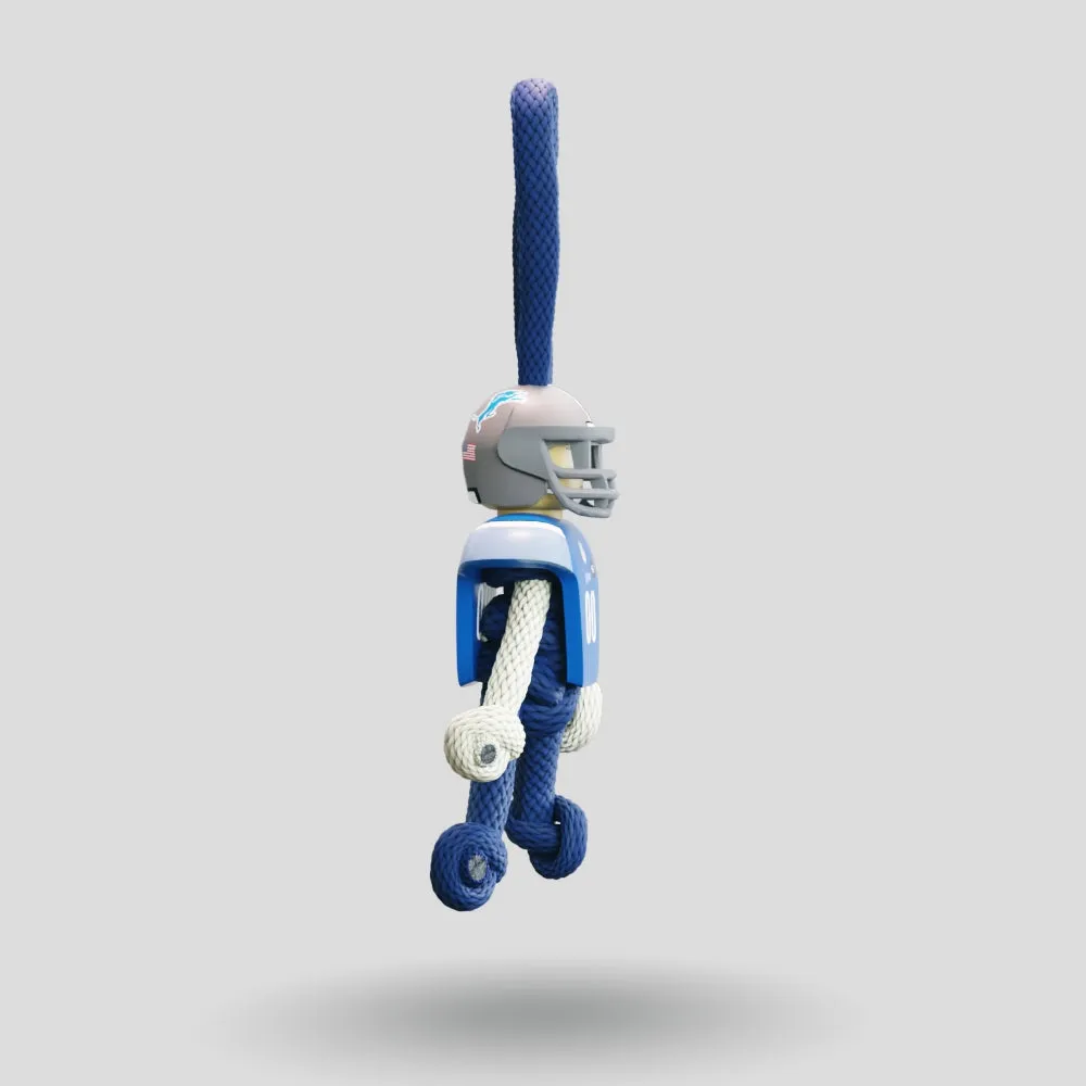 Detroit Lions Paracord Buddy Keychain