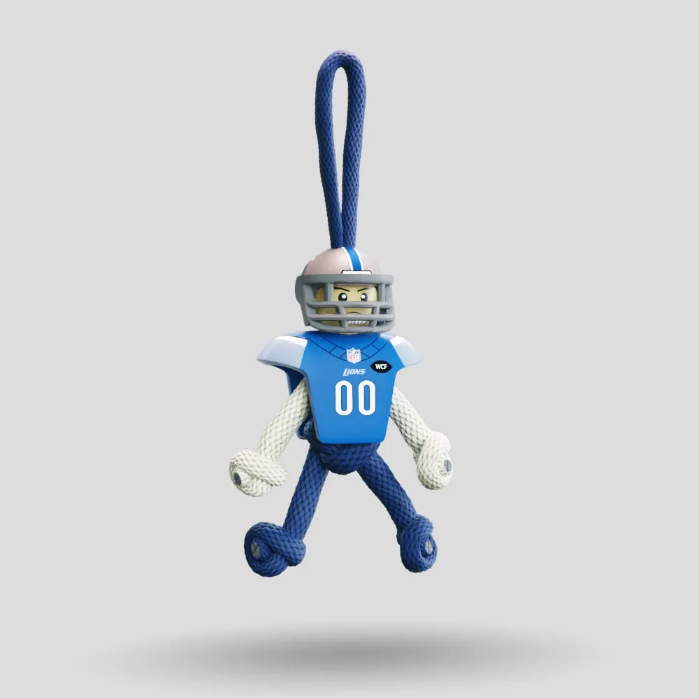 Detroit Lions Paracord Buddy Keychain