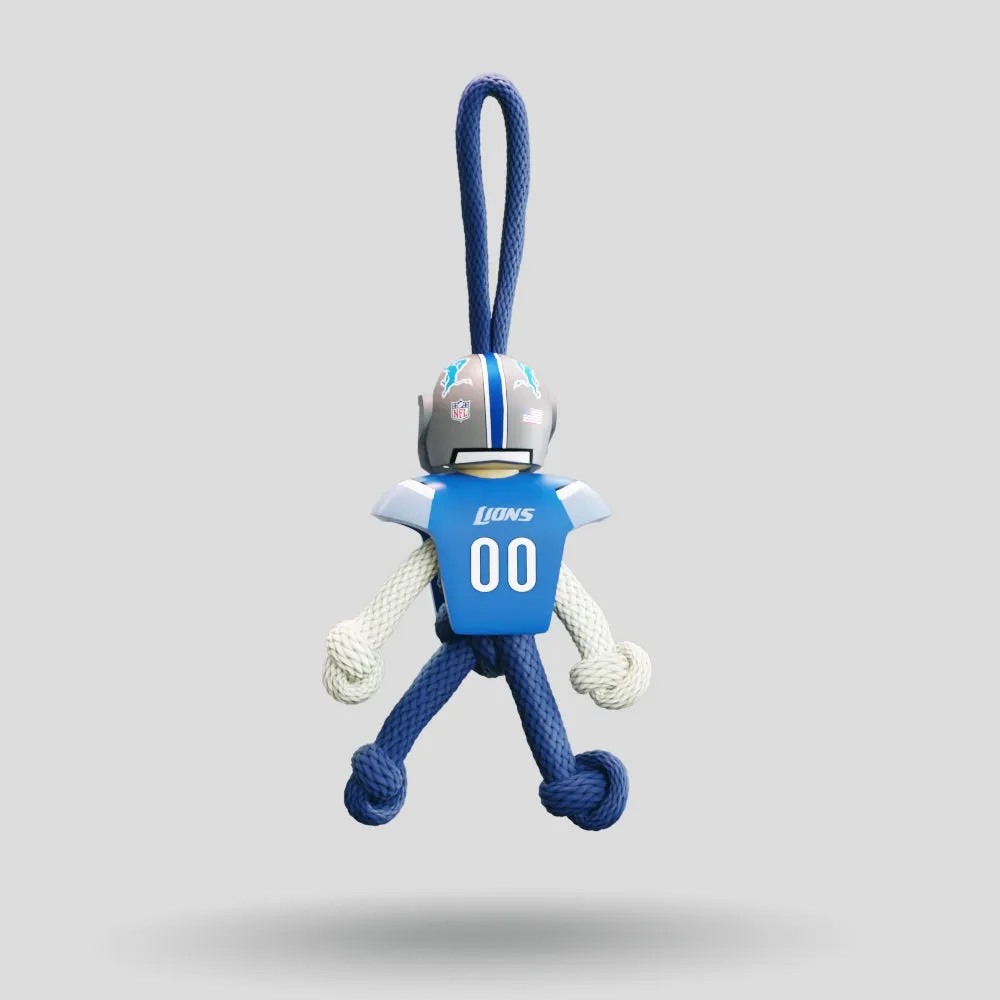 Detroit Lions Paracord Buddy Keychain