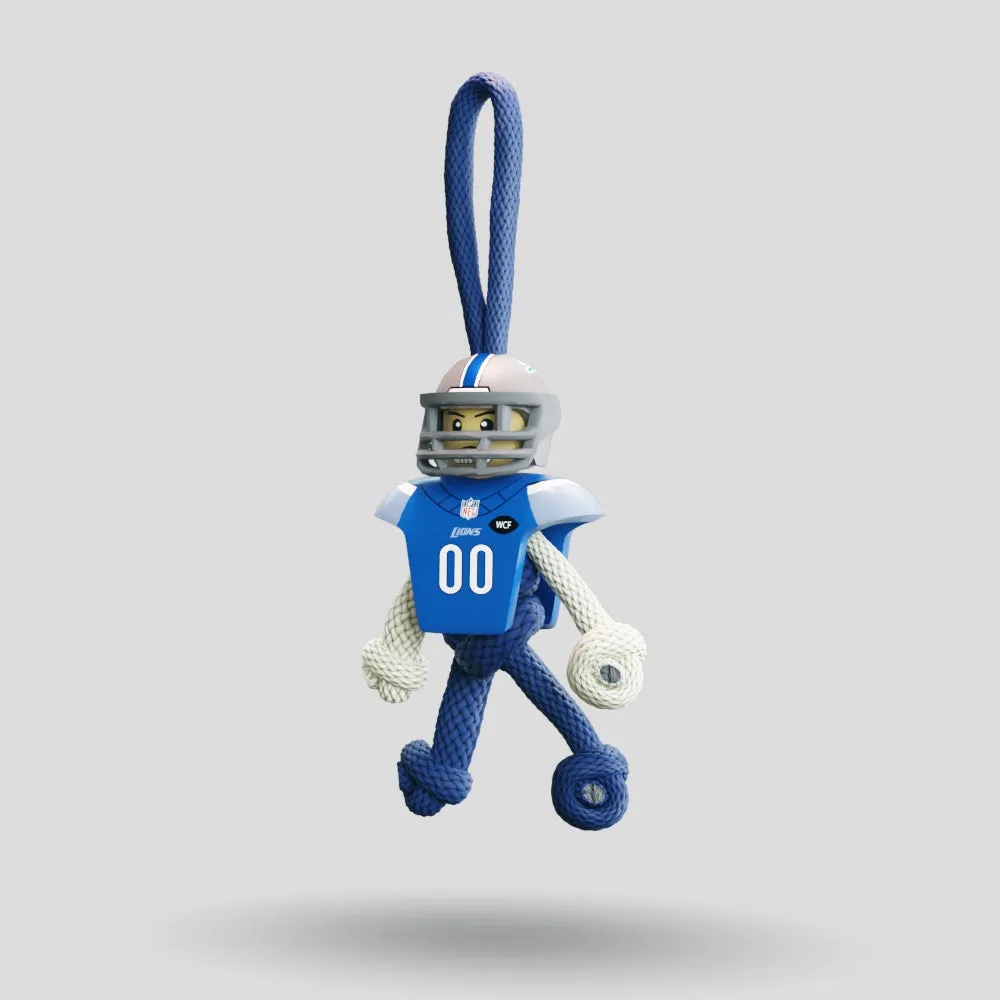 Detroit Lions Paracord Buddy Keychain