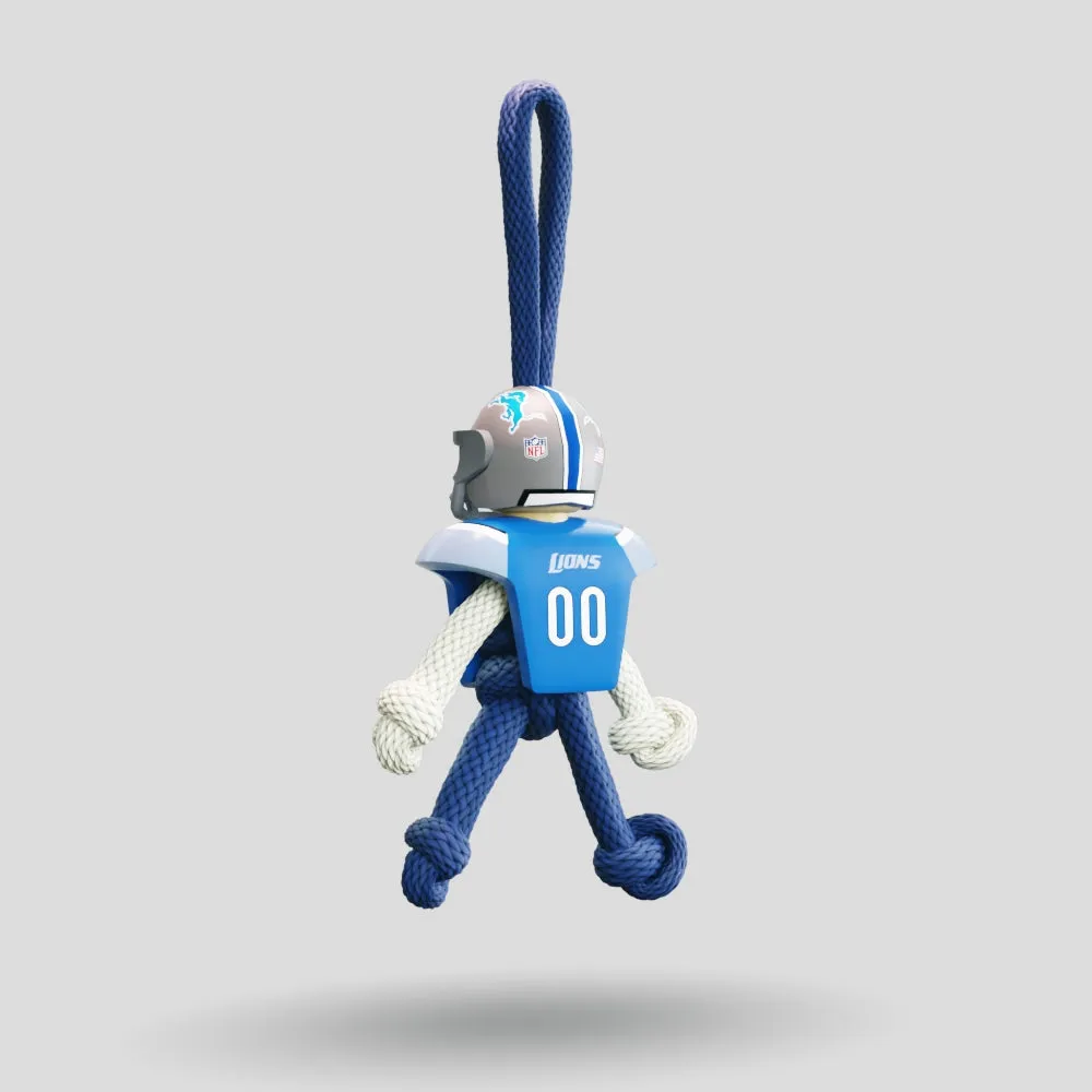 Detroit Lions Paracord Buddy Keychain