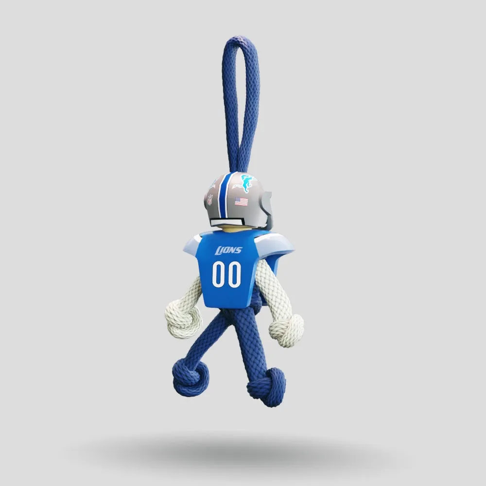Detroit Lions Paracord Buddy Keychain
