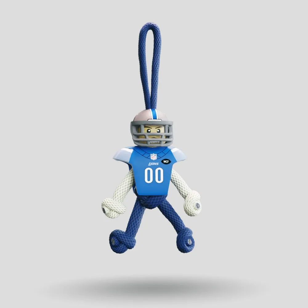 Detroit Lions Paracord Buddy Keychain