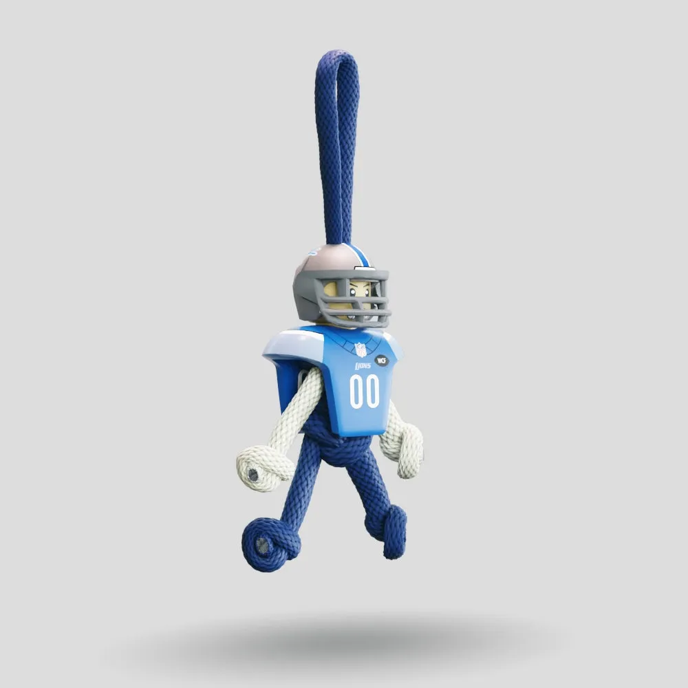 Detroit Lions Paracord Buddy Keychain