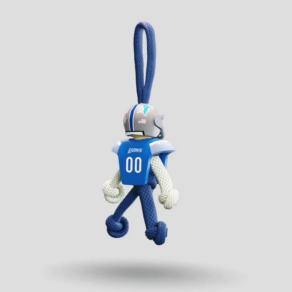 Detroit Lions Paracord Buddy Keychain
