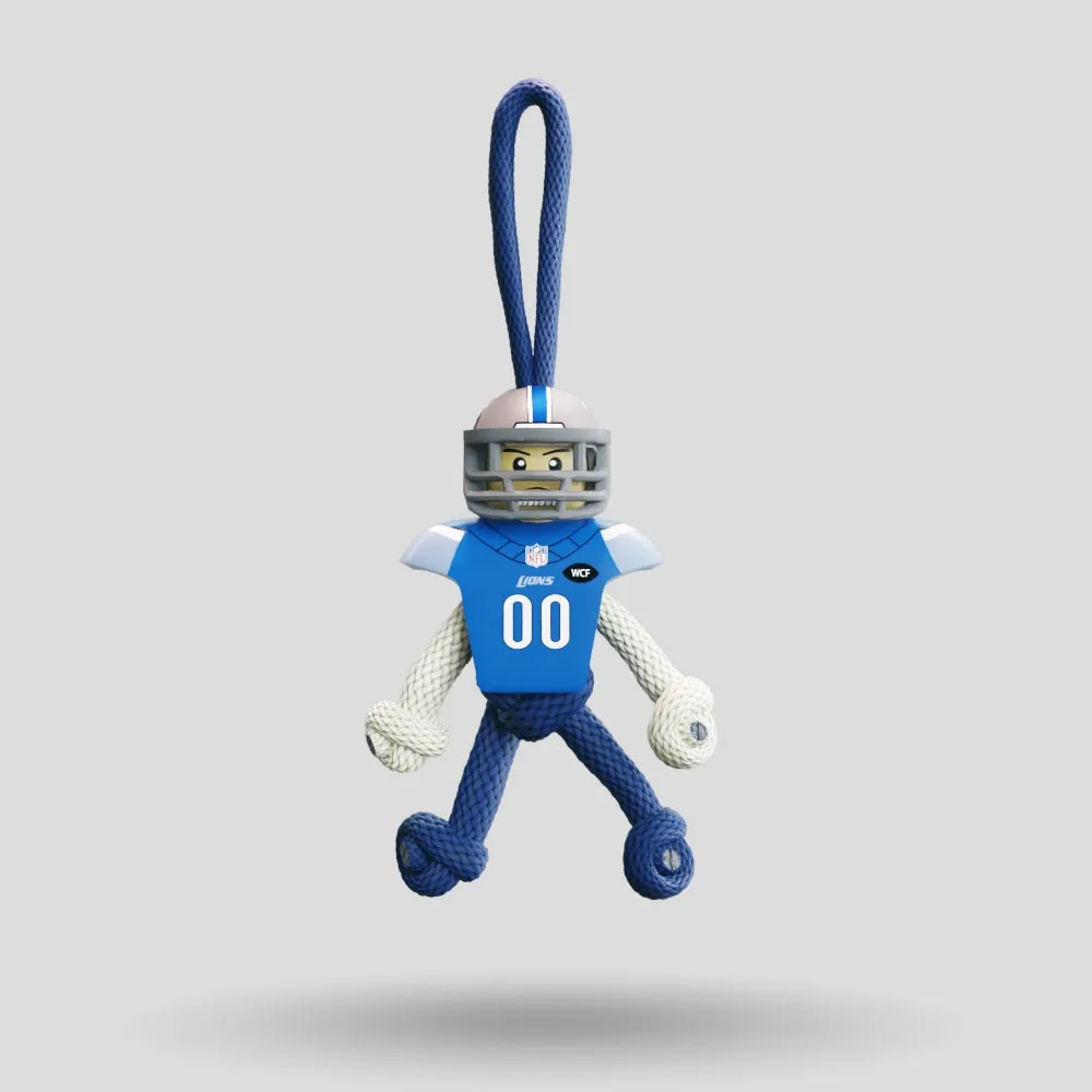 Detroit Lions Paracord Buddy Keychain