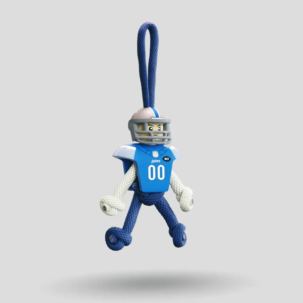 Detroit Lions Paracord Buddy Keychain