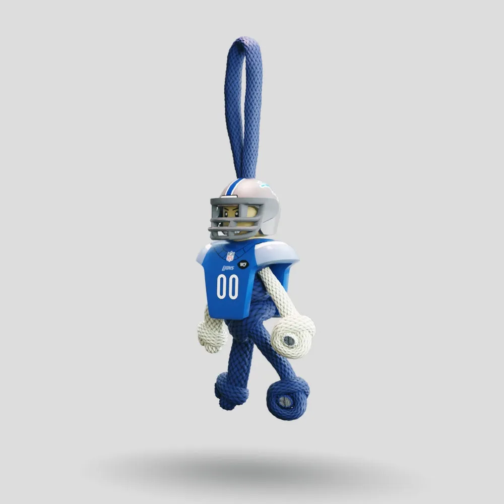Detroit Lions Paracord Buddy Keychain
