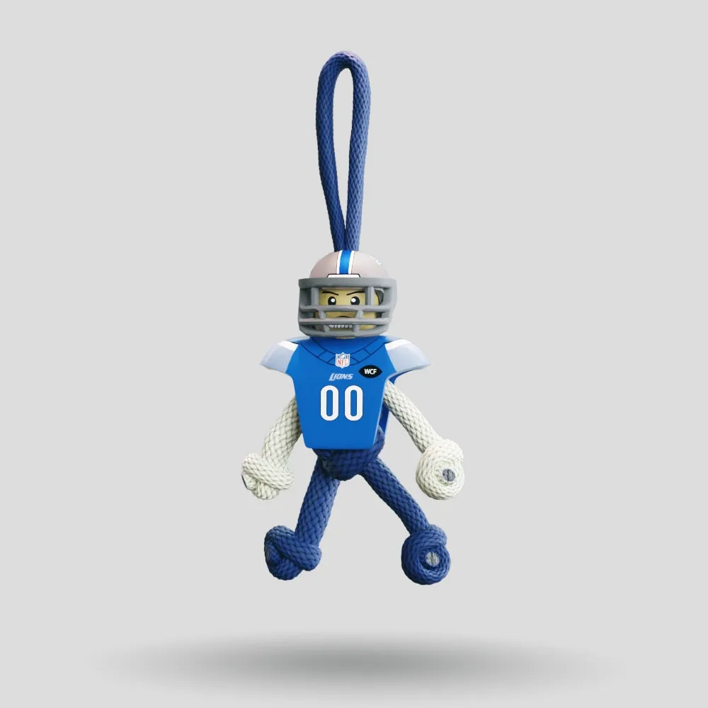Detroit Lions Paracord Buddy Keychain