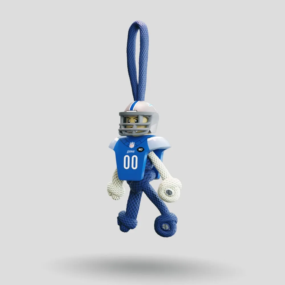 Detroit Lions Paracord Buddy Keychain