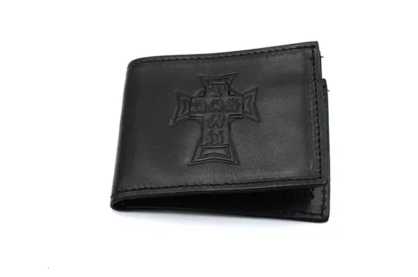Dogtown Vintage Cross Leather Billfold Wallet