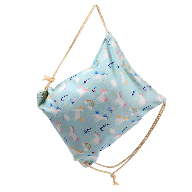 Drawstring Canvas Bag - Unicorn Magic