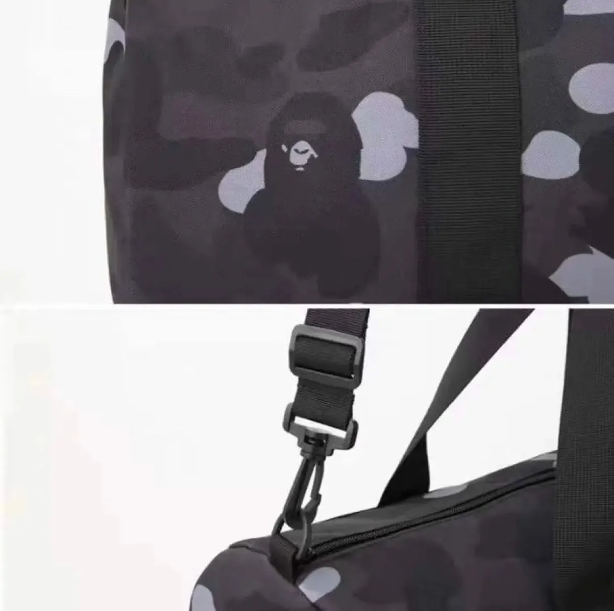 DS! A Bathing Ape Bape Camo Nylon Duffle Bag