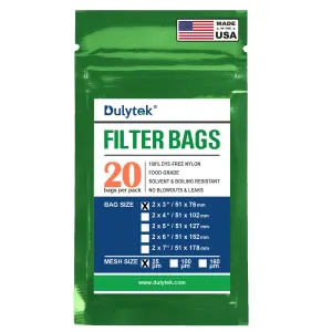 Dulytek® Premium Nylon Filter Bags, 2" x 3", Various Micron Mesh Sizes Available, and Free Packing Card - Zero Blowouts