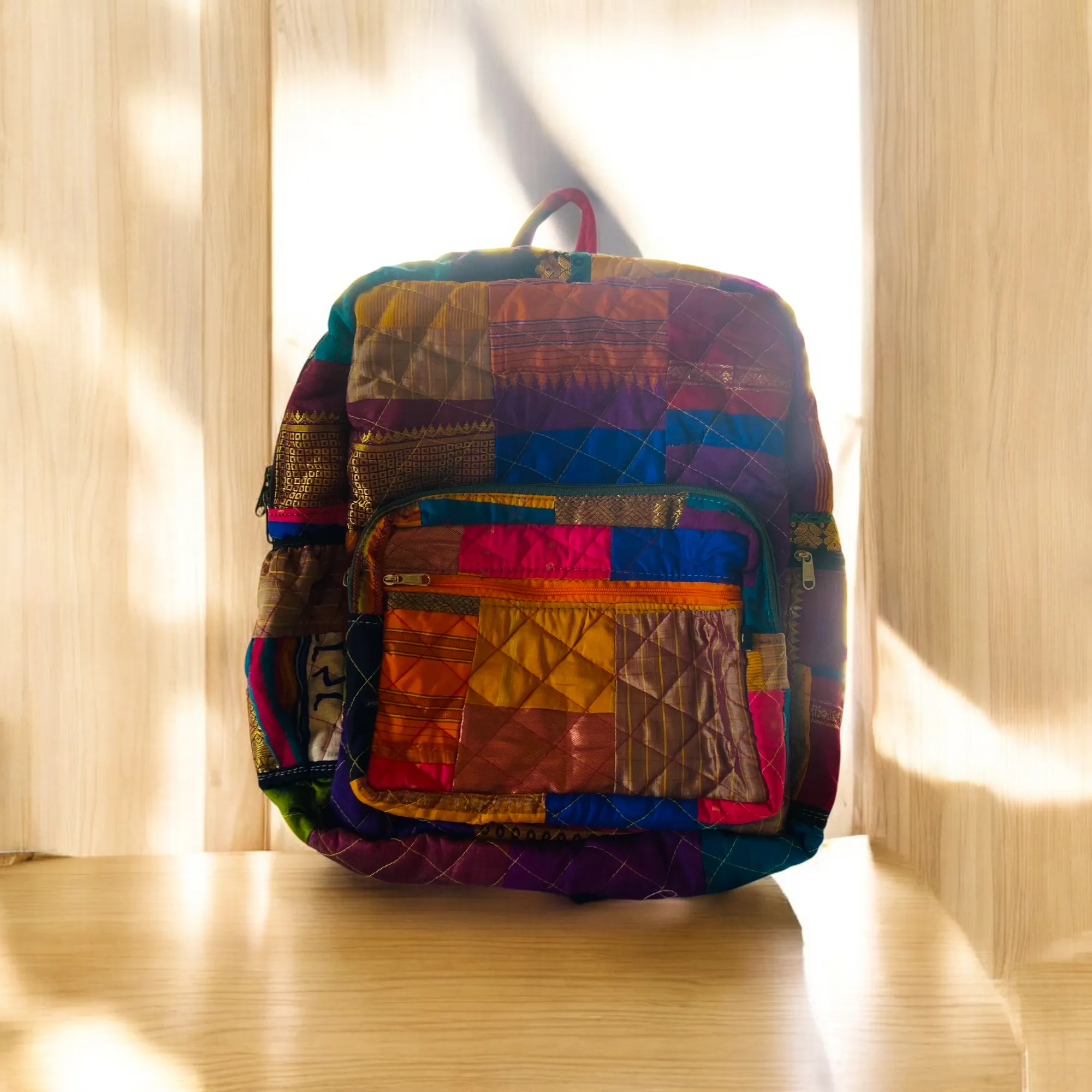Eco-friendly and Stylish Backpacks: Bright Indian Weaves- Your Travel Companion