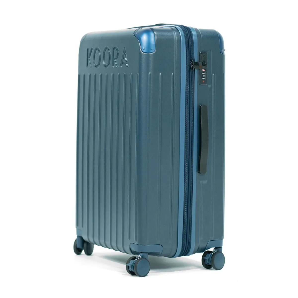 Eco Lite Expandable 2-Piece Checked-In Luggage Set- Blue | Yellow