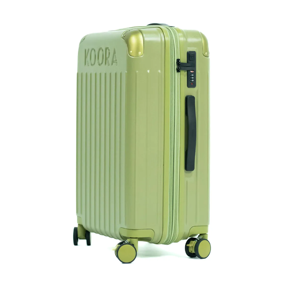 Eco Lite Expandable 2-Piece Checked-In Luggage Set- Sage Green | Olive