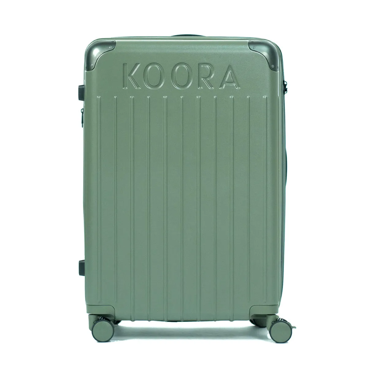 Eco Lite Expandable 2-Piece Checked-In Luggage Set- Sage Green | Olive