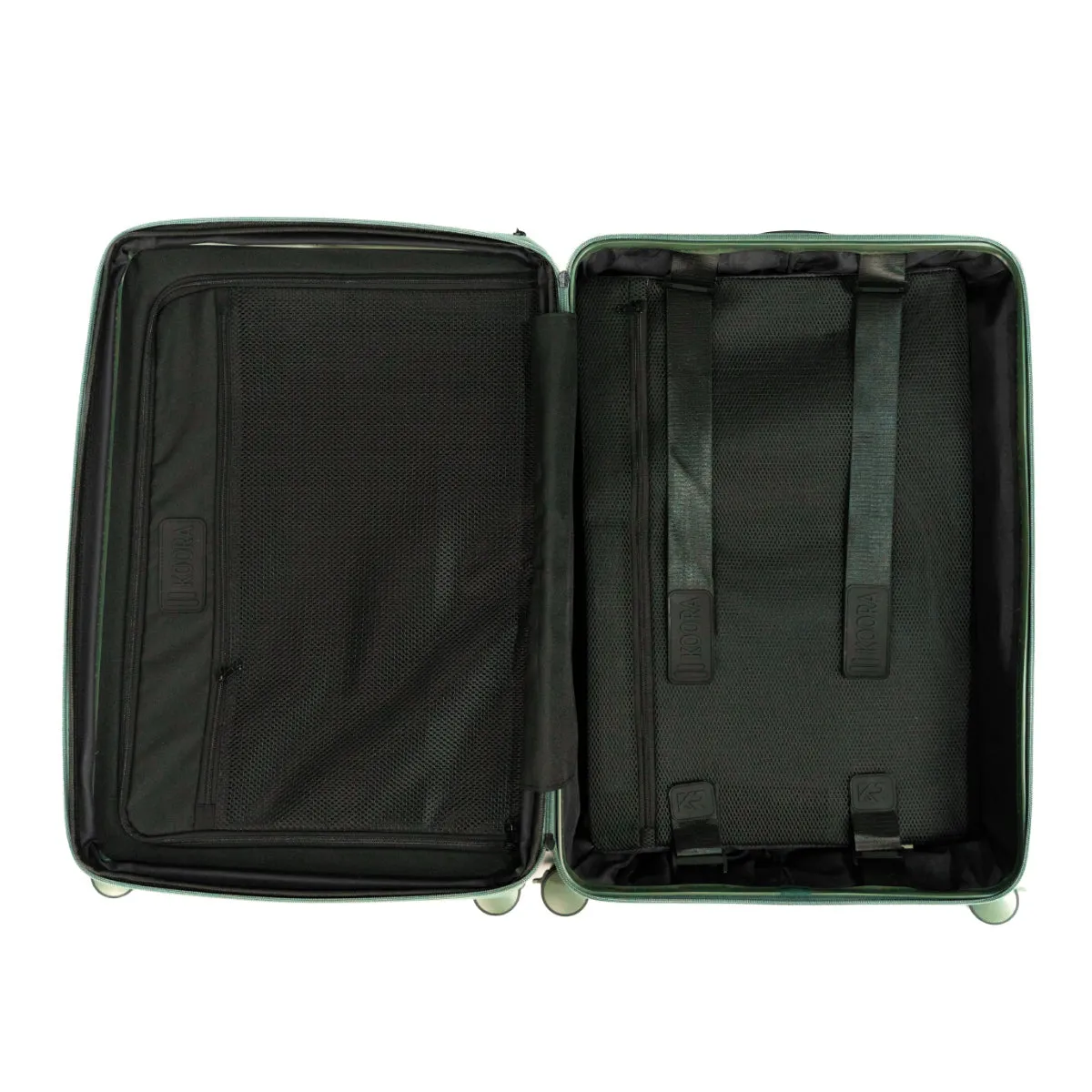 Eco Lite Expandable 2-Piece Checked-In Luggage Set- Sage Green | Olive