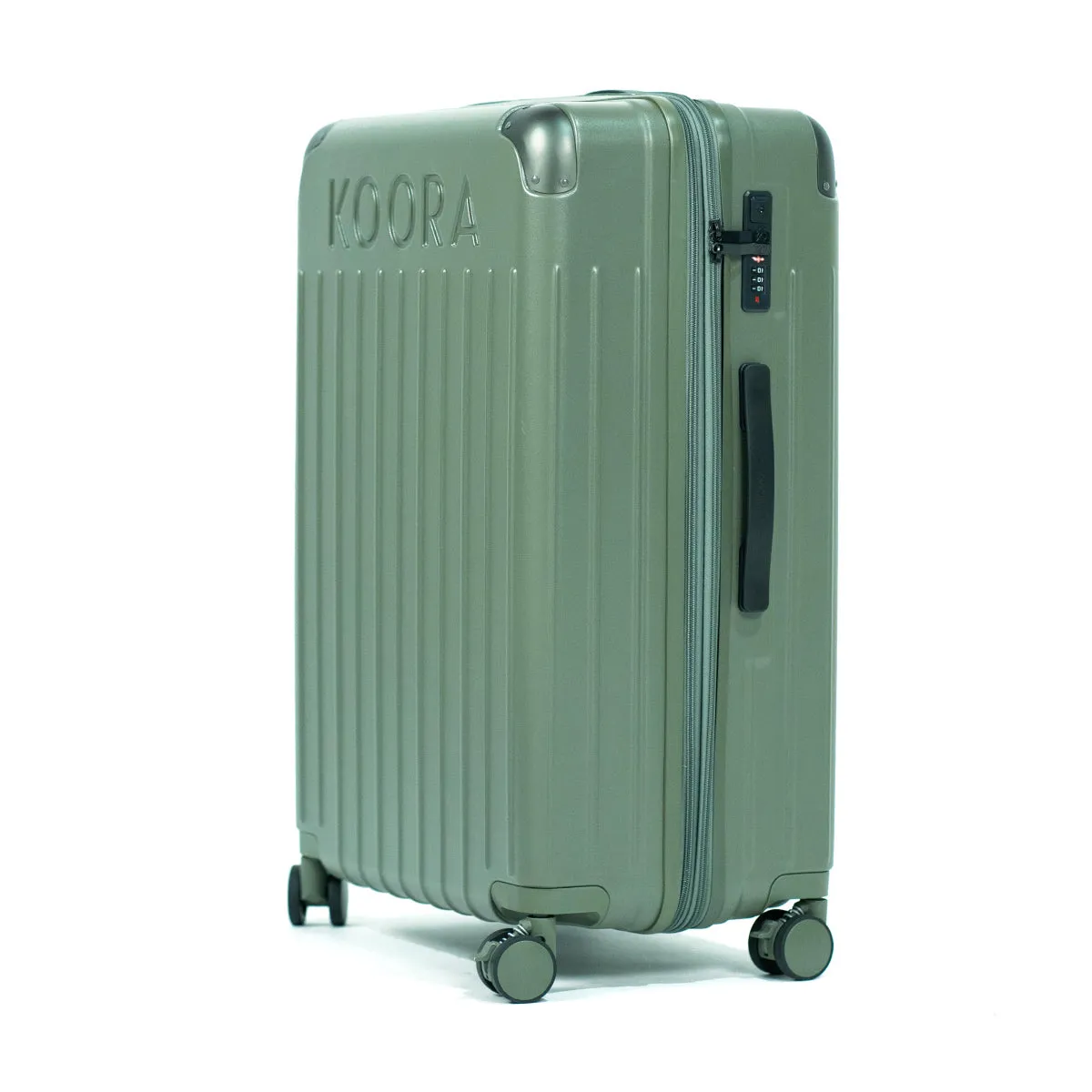 Eco Lite Expandable 2-Piece Checked-In Luggage Set- Sage Green | Olive