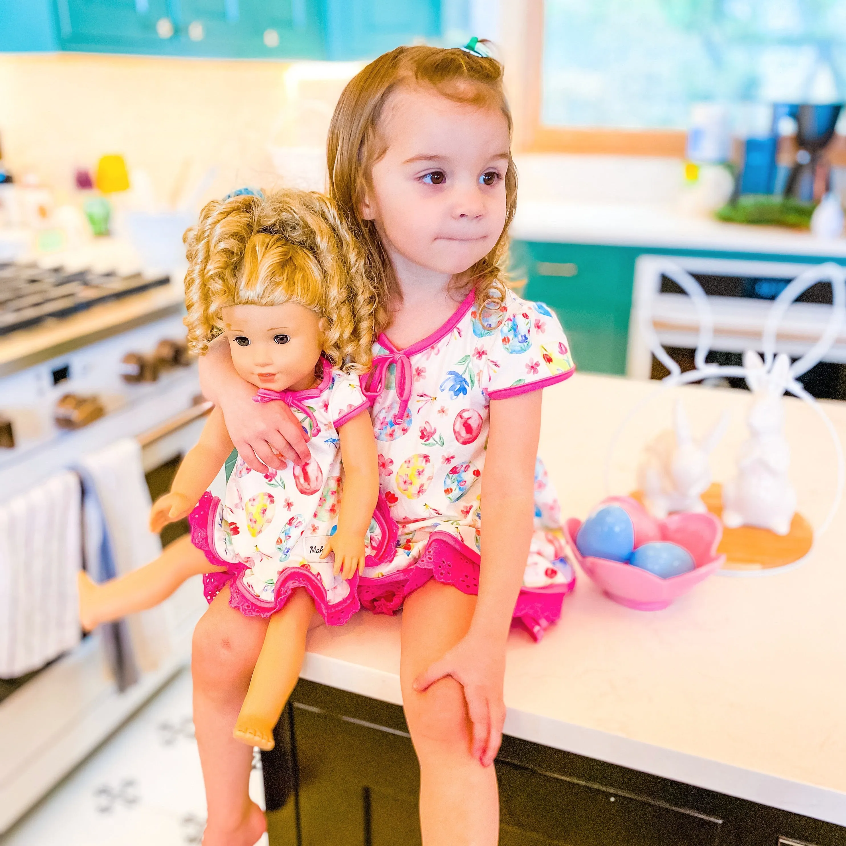 Egg Hunt Doll Dress