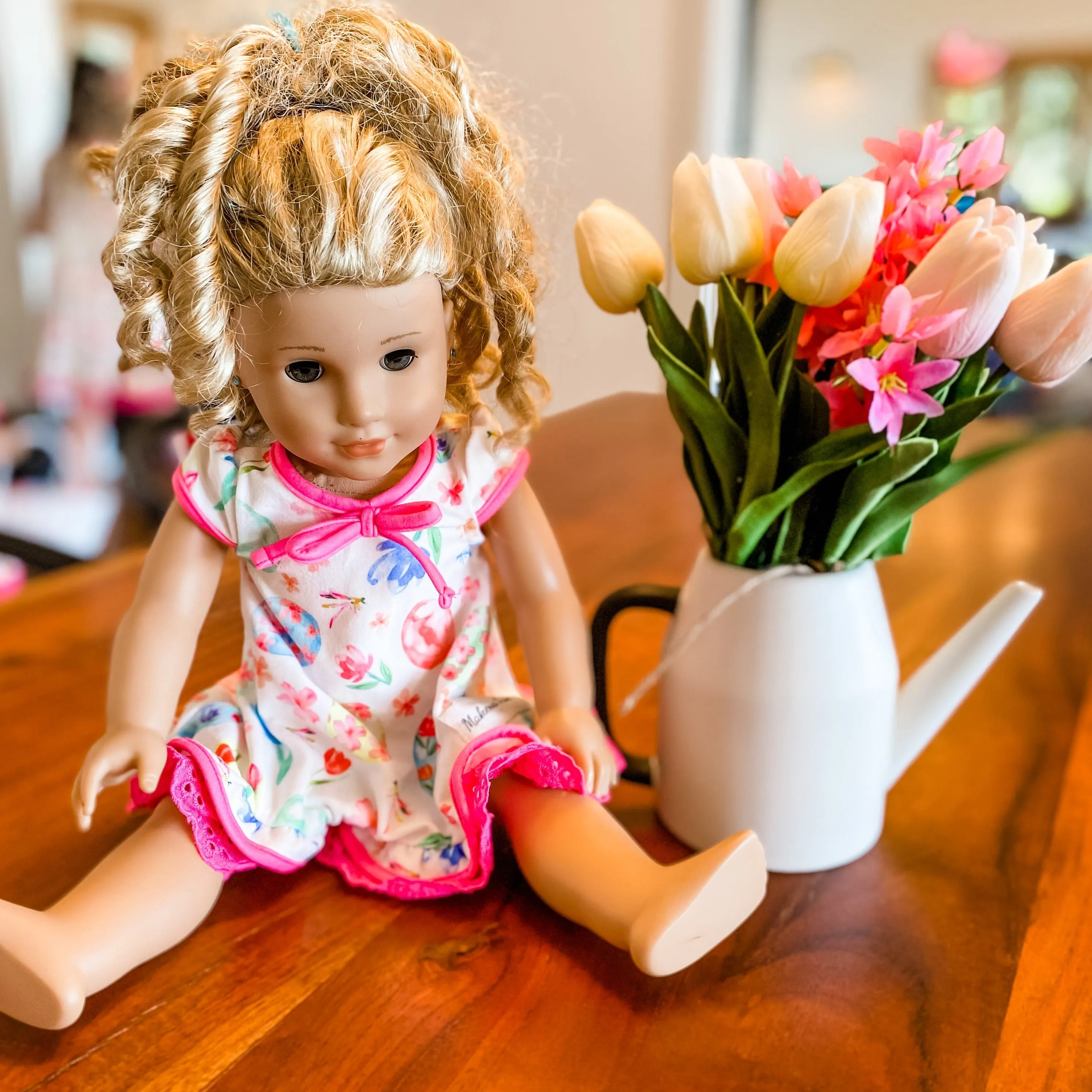 Egg Hunt Doll Dress