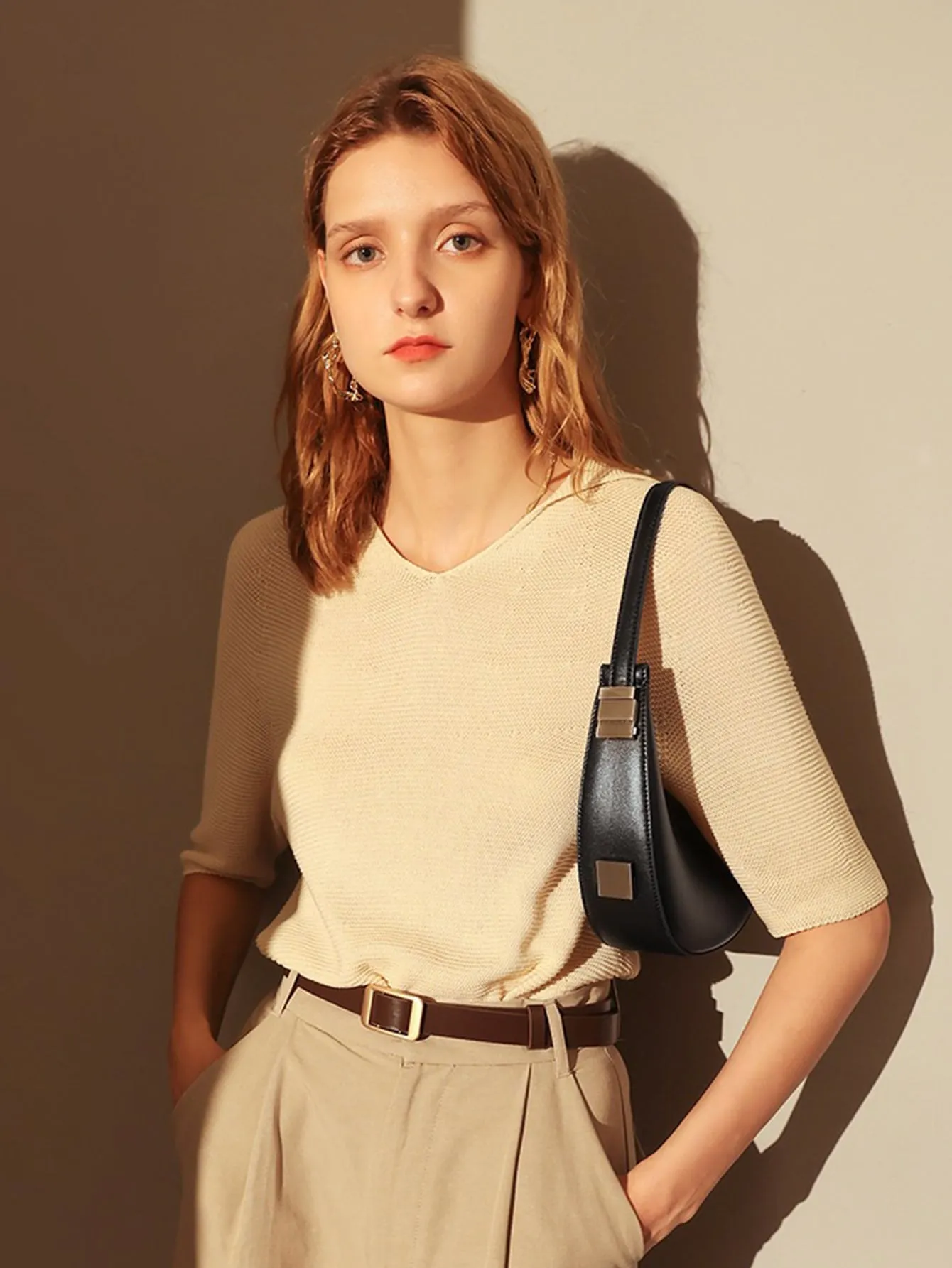 Ella Mini Hobo Bag - Black