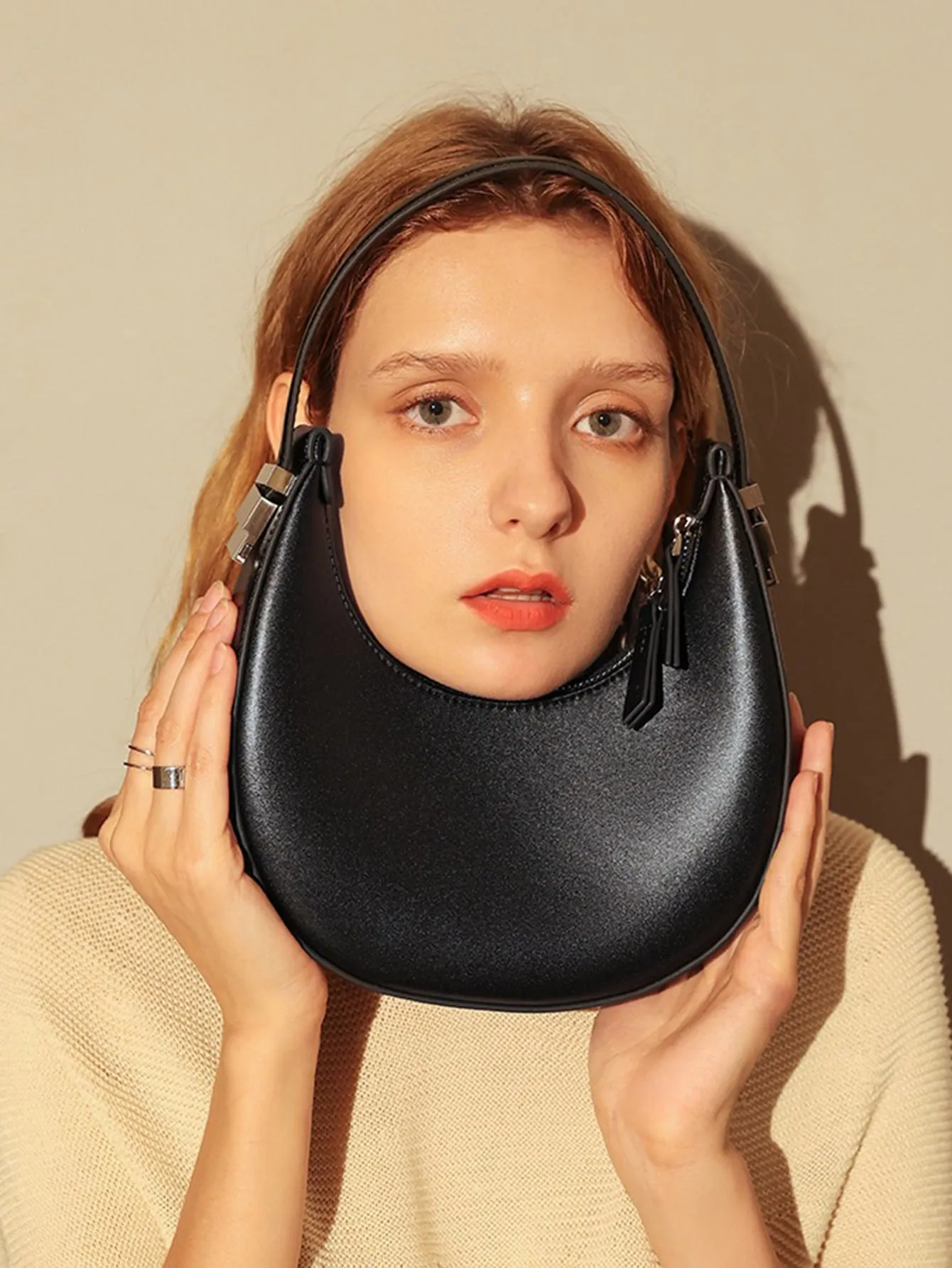 Ella Mini Hobo Bag - Black