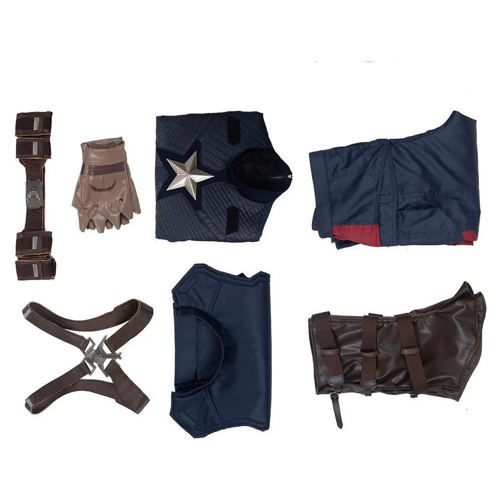 Endgame Steve Rogers Captain America Cosplay Costume