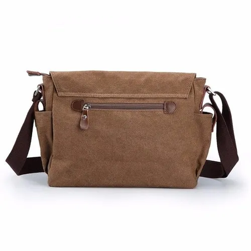 Fashion Men bags Vintage Canvas Messenger Shoulder