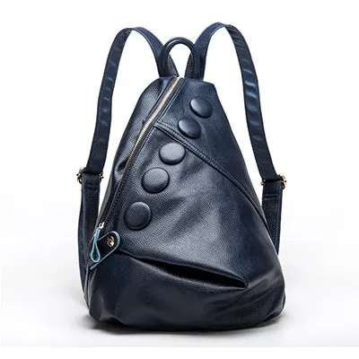 Female Genuine Leather Backpack Classic female anti-theft backpack Daily Rucksack Travel School Bags for Teenager Mochila Femini