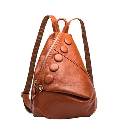 Female Genuine Leather Backpack Classic female anti-theft backpack Daily Rucksack Travel School Bags for Teenager Mochila Femini