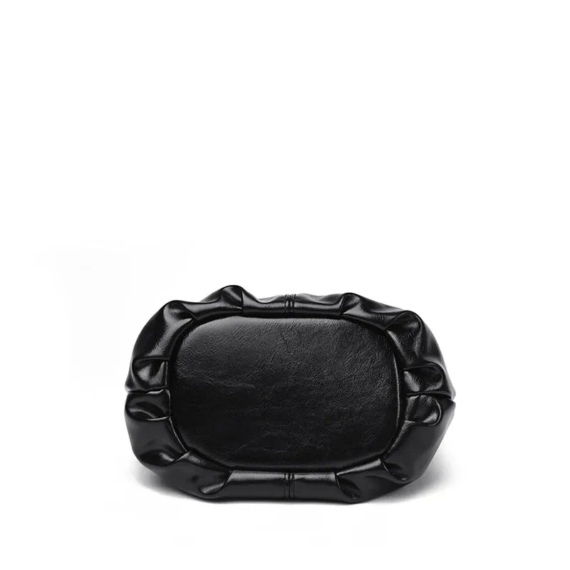 Female Handbags Retro Solid Color PU Leather