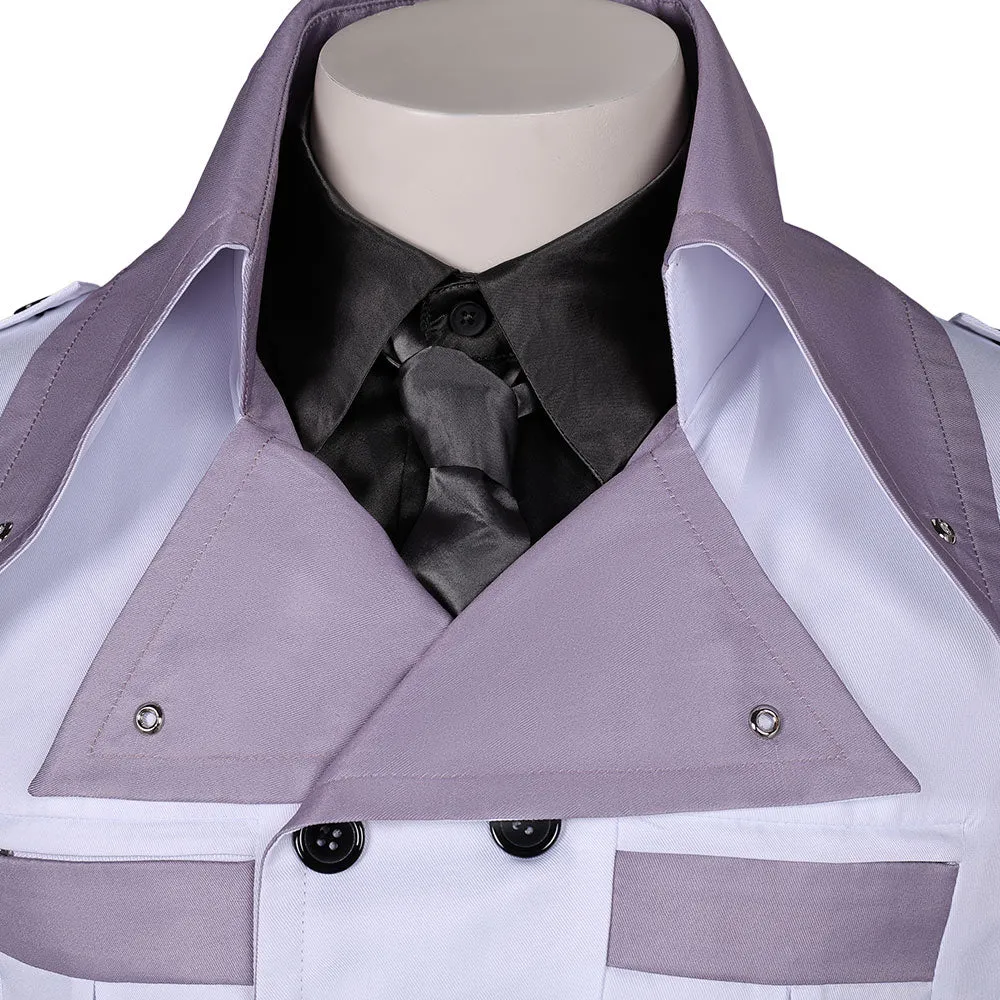 Final Fantasy VII Rufus Shinra White Outfits Cosplay Costume Outfits Halloween Carnival Suit