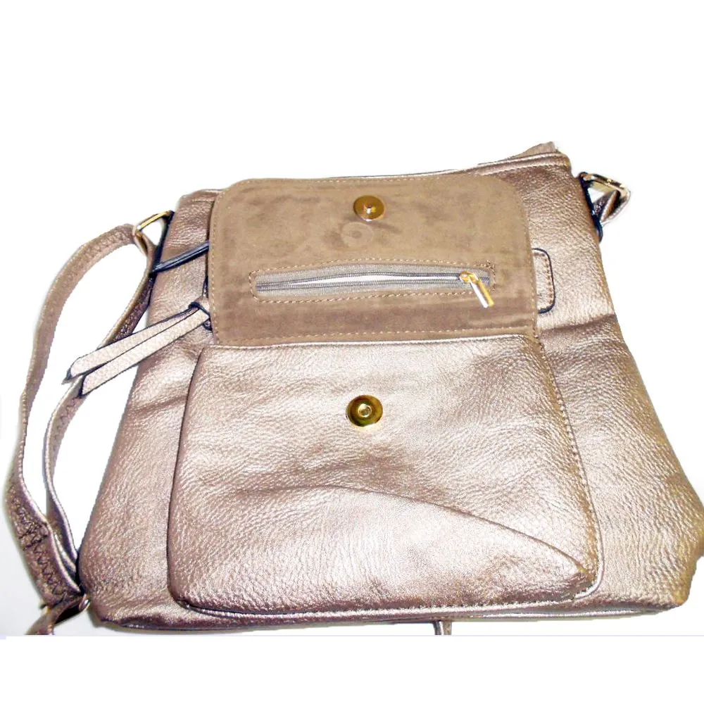 flora medallion Cross-body messenger wallet bag set black Designer inspired