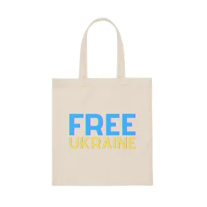 'Free Ukraine' Canvas Tote Bag