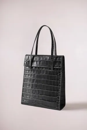 FRITA BAG DARK GREY CROC