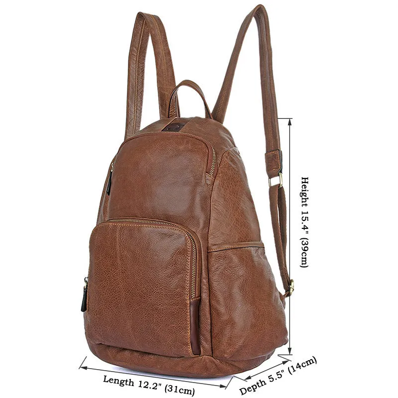 Full Grain Leather Backpacks, Mens Leather Backpack, Travel Backpack, College Backpack