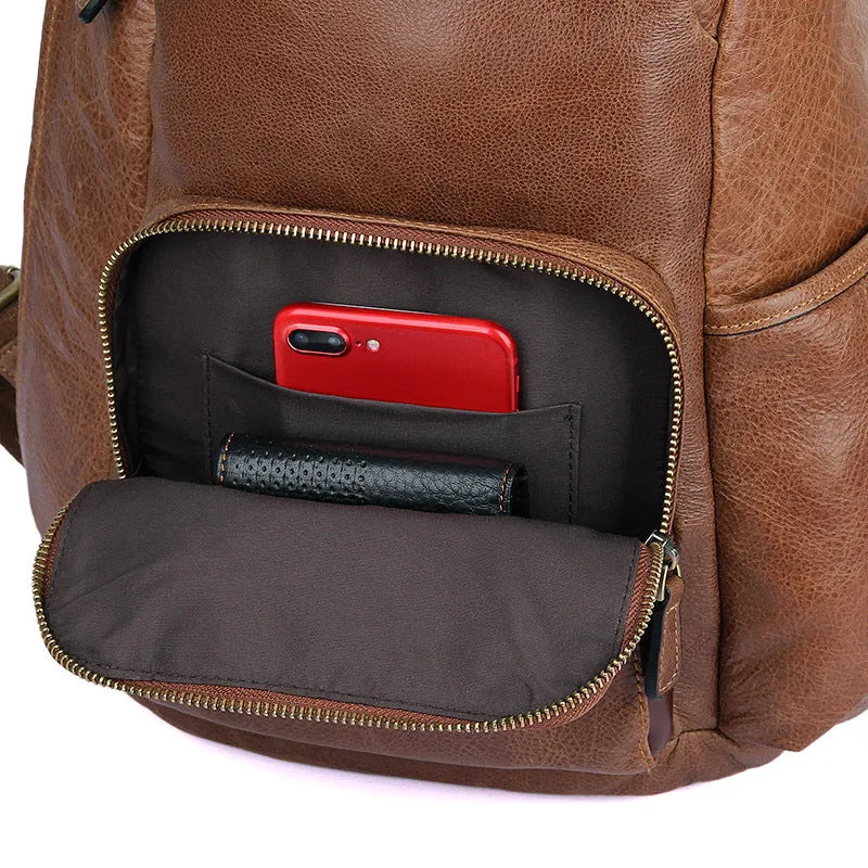 Full Grain Leather Backpacks, Mens Leather Backpack, Travel Backpack, College Backpack