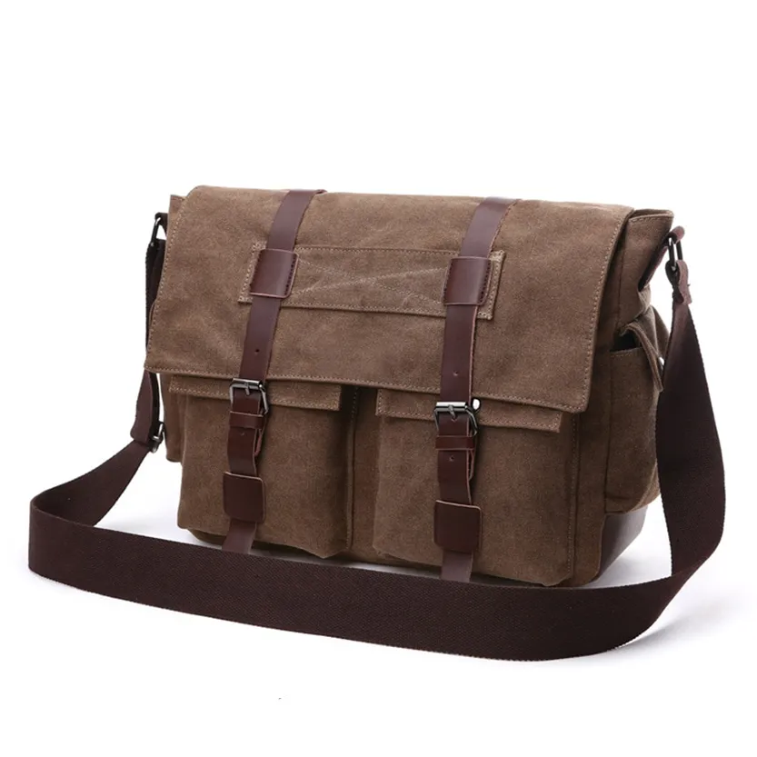 Funki Buys | Bags | Messenger Bags | Men's Canvas Hide Bags