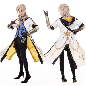 Game Genshin Impact Halloween Carnival Costume Albedo Cosplay Costume Outfits