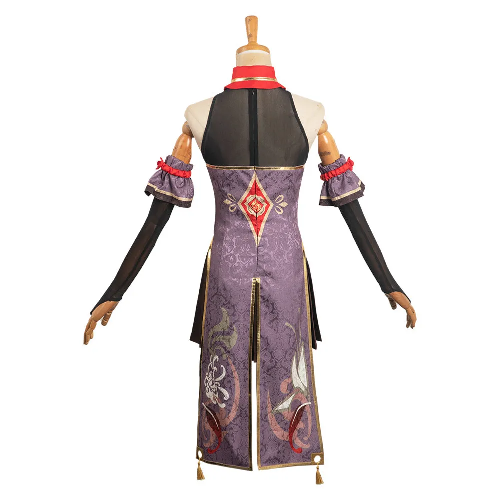 Genshin Impact HUTAO Original Design Cheongsam Cosplay Costume Outfit Halloween Carnival Suit