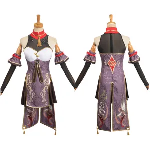 Genshin Impact HUTAO Original Design Cheongsam Cosplay Costume Outfit Halloween Carnival Suit