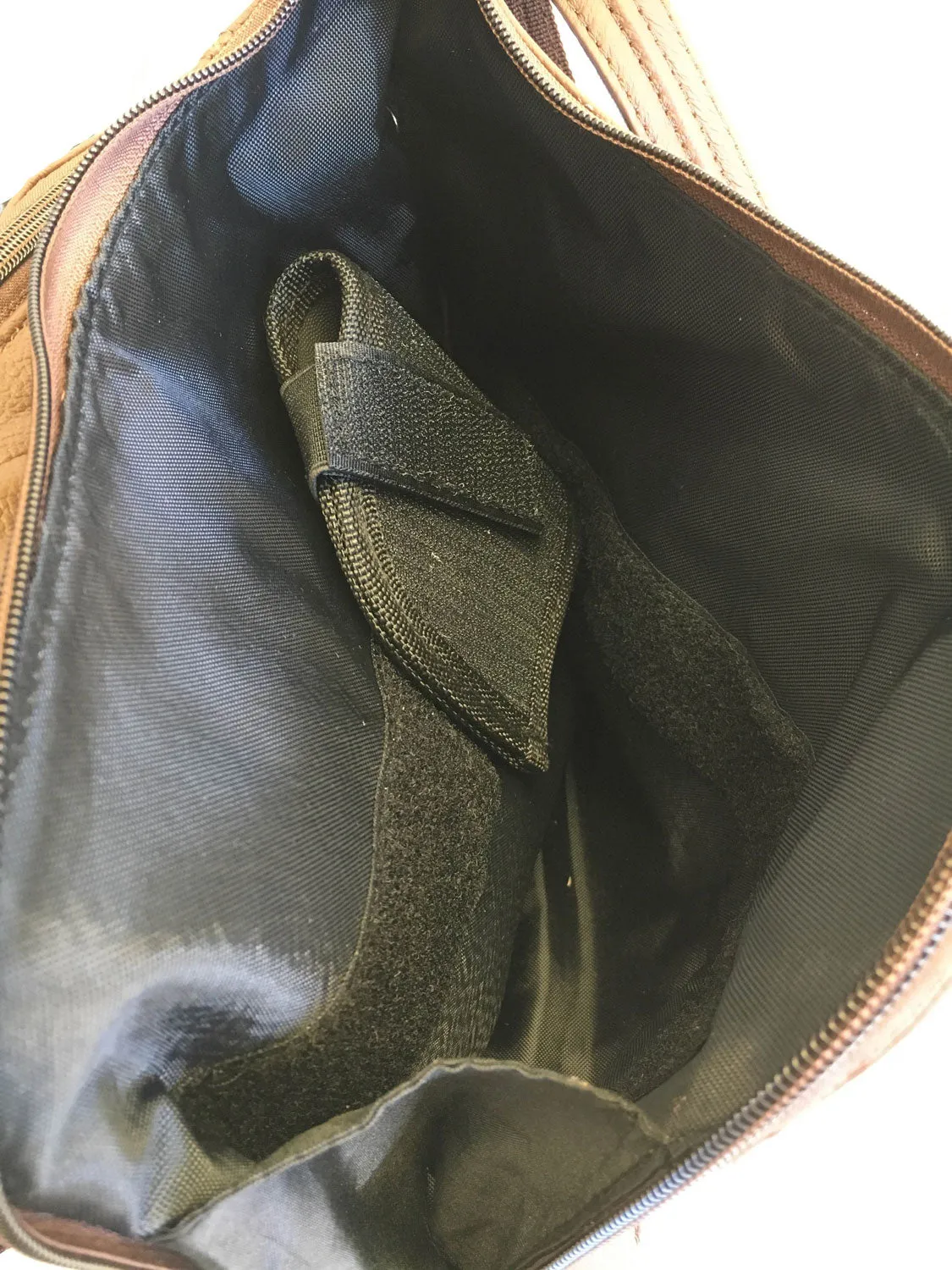 Genuine Leather Adjustable Crossbody Concealed Carry Purse