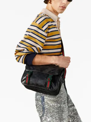GG Crystal-Embellished Messenger Bag