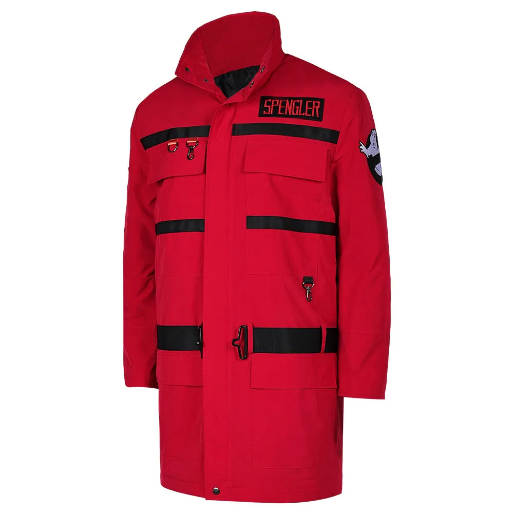Ghostbusters: Frozen Empire Gary Grooberson Unisex Red Coat Cosplay Costume Outfits Halloween Carnival Suit